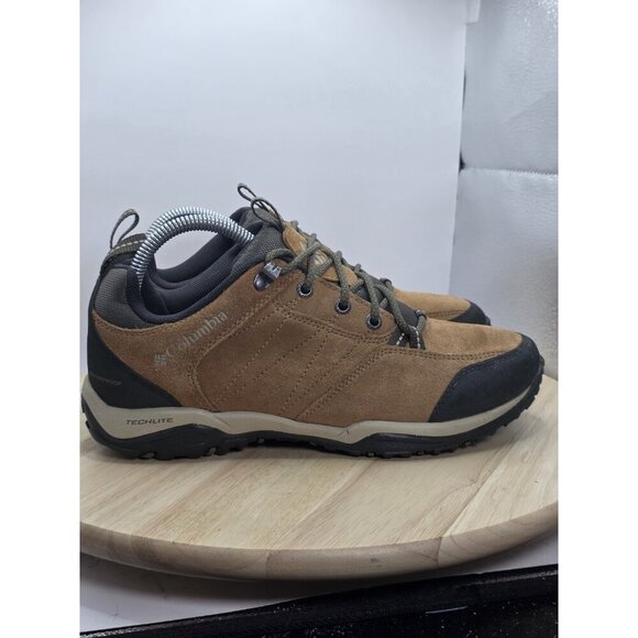 Columbia Women's Mount Carmel Low Waterproof Hiking Shoes, Brown Suede Size 9 - Picture 3 of 9